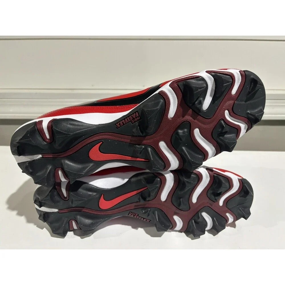 Nike Alpha Menace 4 Shark Football Cleats Mens Hyper Red FN0028-600 Sz 11.5